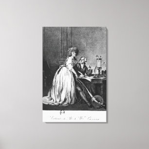 Antoine Laurent Lavoisier und seine Ehefrau Leinwanddruck
