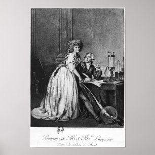 Antoine Laurent Lavoisier und seine Ehefrau Poster