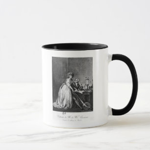 Antoine Laurent Lavoisier und seine Ehefrau Tasse