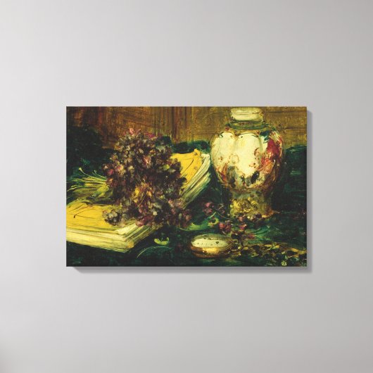 Antoine Vollon - Violets Leinwanddruck (Vorderseite)