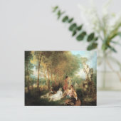Antoine Watteau Das Fest der Liebe Postkarte (Stehend Vorderseite)