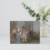 Antoine Watteau - Die französischen Komiker Postkarte (Stehend Vorderseite)