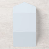 Antoinette Blue Elegante All In One Einladung (Außenbereich)