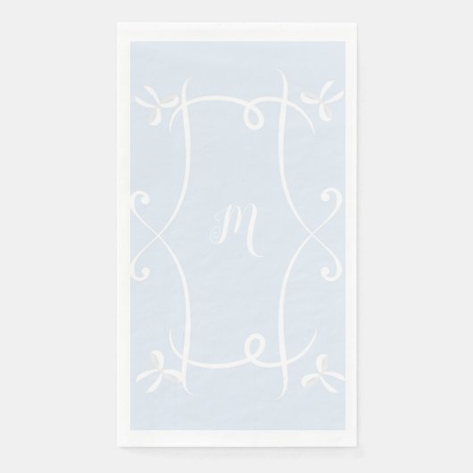 Antoinette Blue Elegante Serviette (Vorderseite)