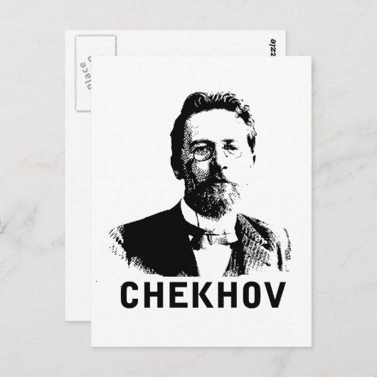 Anton Chekhov Postkarte (Vorne/Hinten)