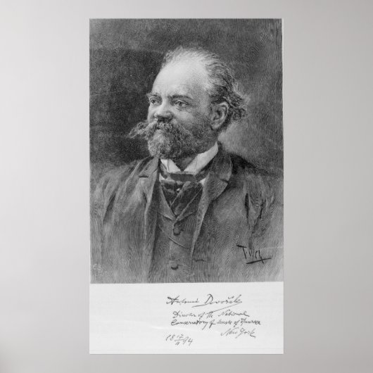 Anton Dvorak, 1894 Poster (Vorne)