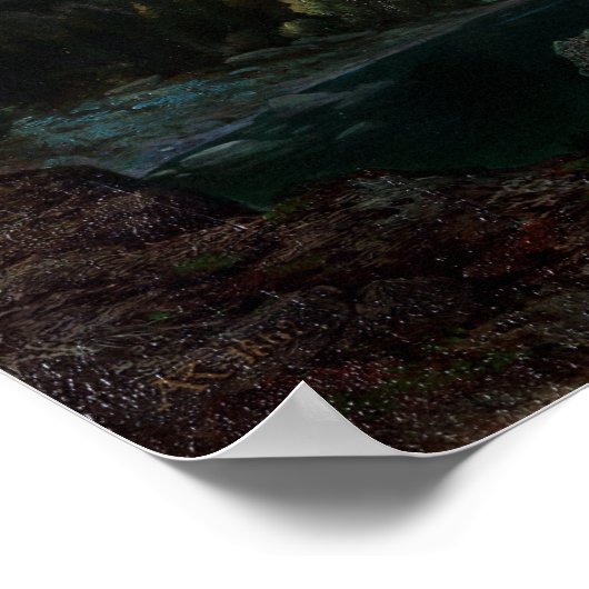 Anton Karinger Lake unter Mangart Poster (Ecke)