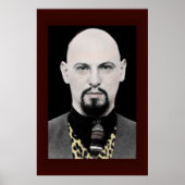 Anton LaVey Portrait Poster BIG 24x36 (Vorne)