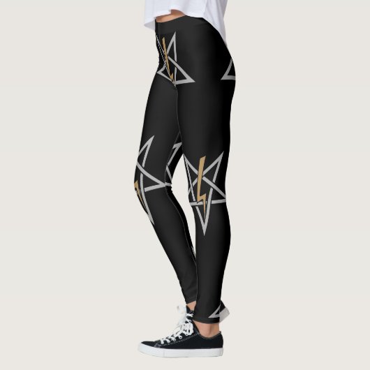 Anton LaVey Sigil {Gold} Leggings (Links)