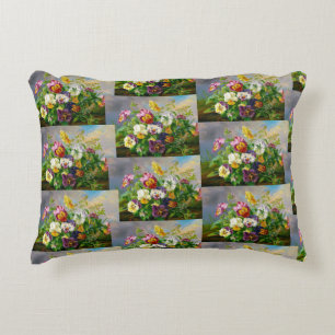 Anton Mollis Vintag Floral Pansy Dekokissen