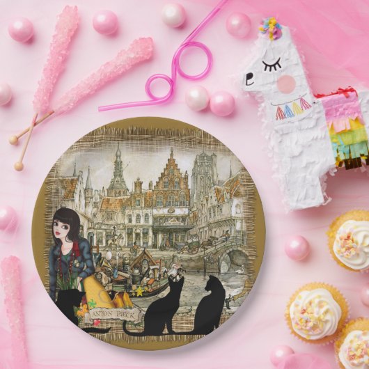 Anton Pieck - Amsterdam Pappteller (Party)