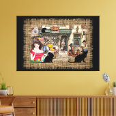 Anton Pieck - CHEMISTISCHES Geschäft Leinwanddruck (Insitu (Wohnzimmer))