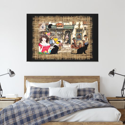 Anton Pieck - CHEMISTISCHES Geschäft Leinwanddruck (Insitu (Schlafzimmer))