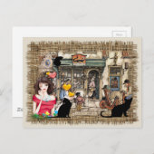 Anton Pieck - CHEMISTISCHES Geschäft Postkarte (Vorne/Hinten)