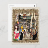 Anton Pieck - CHEMISTISCHES Geschäft Postkarte (Vorne/Hinten)