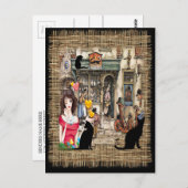 Anton Pieck - CHEMISTISCHES Geschäft Postkarte (Vorne/Hinten)