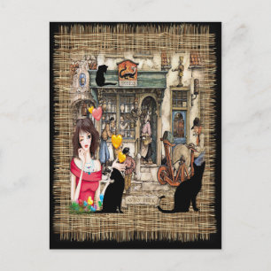 Anton Pieck - CHEMISTISCHES Geschäft Postkarte