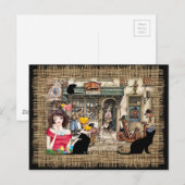 Anton Pieck - CHEMISTISCHES Geschäft Postkarte (Vorne/Hinten)
