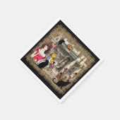 Anton Pieck - CHEMISTISCHES Geschäft Serviette (Ecke)