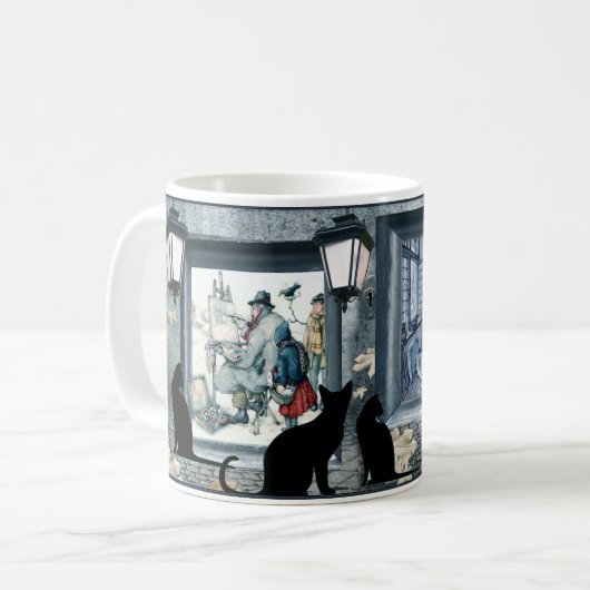 Anton Pieck - der Maler Flameless Candle Kaffeetasse (Vorderseite Links)