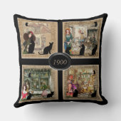 Anton Pieck Vintag Art zum Personalisieren Kissen (Rückseite)