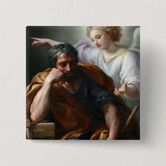 Anton Raphael Mengs Der Traum von St. Joseph Button (Vorderseite)