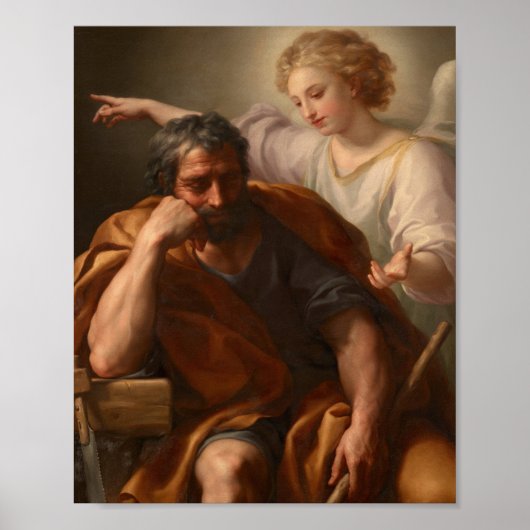 Anton Raphael Mengs der Traum von St. Joseph Poster (Vorne)