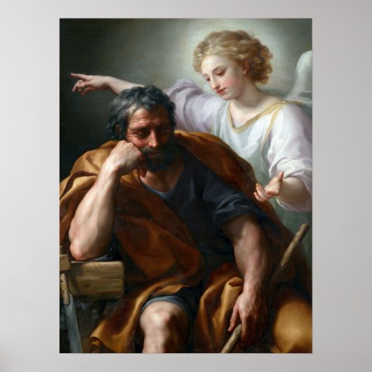 Anton Raphael Mengs Der Traum von St. Joseph Poster (Vorne)