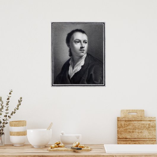 Anton Raphael Mengs, graviert von Nicolaus Mosman Poster (Küche)