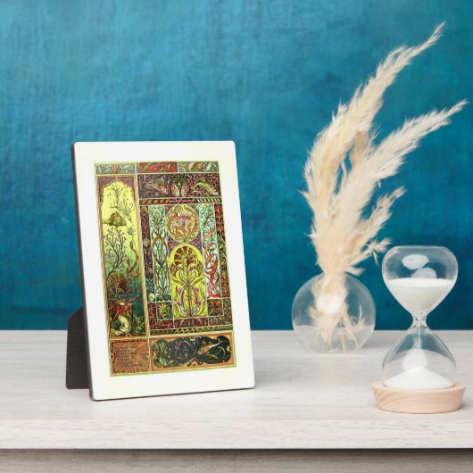 Anton Seder-Meereswelt-Tafel mit Aasel Fotoplatte (Seite)