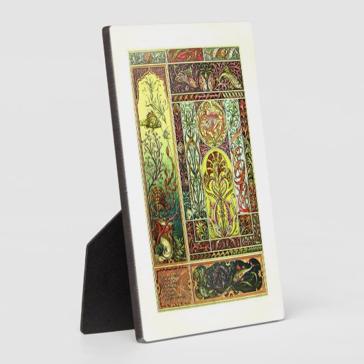 Anton Seder-Meereswelt-Tafel mit Aasel Fotoplatte (Seite)