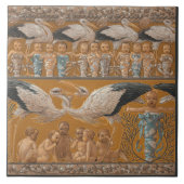 Anton Seders Zender Storks Jugendstilwall Fliese (Vorderseite)