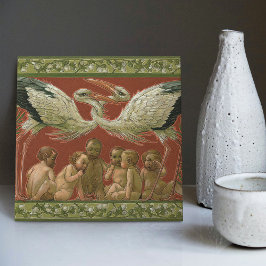 Anton Seders Zender Storks Jugendstilwall Fliese