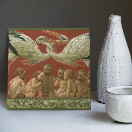 Anton Seders Zender Storks Jugendstilwall Fliese