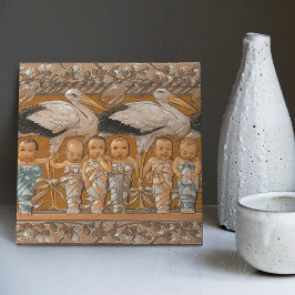 Anton Seders Zender Storks Jugendstilwall Fliese