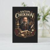 Anton Tschechow Dankeskarte (Stehend Vorderseite)