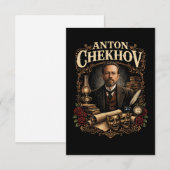 Anton Tschechow Dankeskarte (Vorne/Hinten)