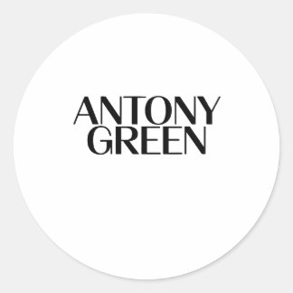 antongrüne runder aufkleber