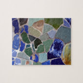 Antoni Gaudi Blue Mosaics Puzzle (Horizontal)
