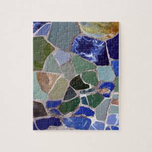 Antoni Gaudi Blue Mosaics Puzzle