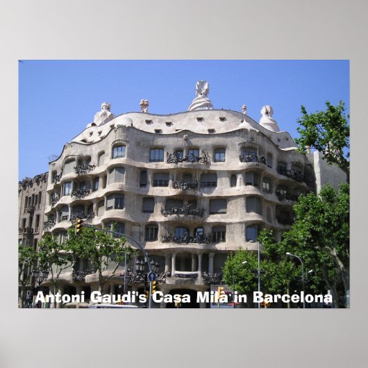 Antoni Gaudi's Casa Mila Poster (Vorne)
