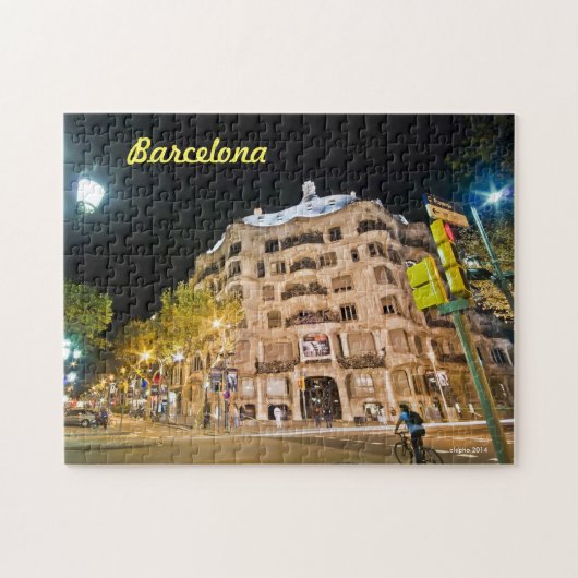 Antoni Gaudi's der Steinbruch in Barcelona, Spain, Puzzle (Horizontal)