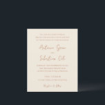 Antonia Earthy Neutrals Elegant Wedding Einladung<br><div class="desc">Elegante Hochzeitseinladungen mit einem einfachen Design mit Skript- und Serif-Schriftart.</div>