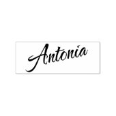 Antonia Name Cursive dekorative Skript-Schriftart Gummistempel (Prägung)