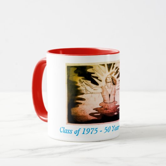 Antonian Class of 1975 - 50 Year Wiedersehen Red T Tasse (Vorderseite Links)