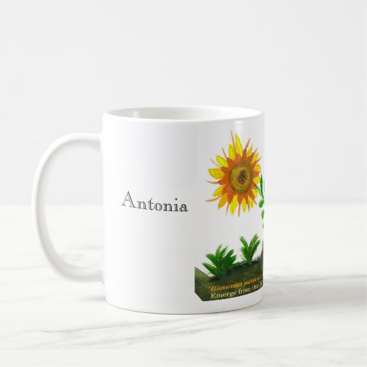 Antonias Logo-Tasse Kaffeetasse (Links)