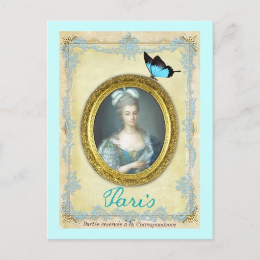 Antoniette und Paris Postkarte (Vorderseite)