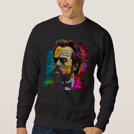 Antonín Dvorak Czech Composer Concert Music Artist Sweatshirt (Vorderseite)