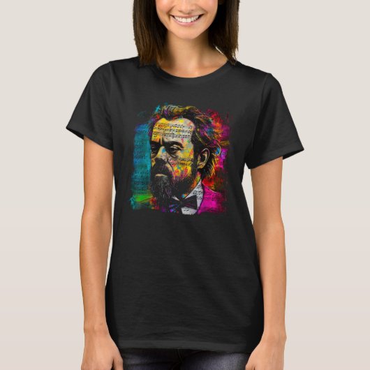 Antonín Dvorak Czech Composer Concert Music Artist T-Shirt (Vorderseite)