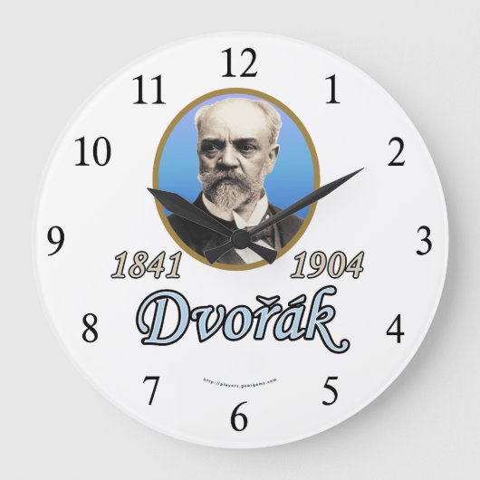 Antonin Dvorak Große Wanduhr (Vorderseite)